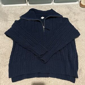 Aerie Midnight Blue Knit Pullover